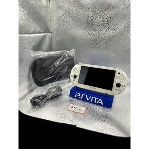 white ps vita 2000 w/charger & accessories / well protected